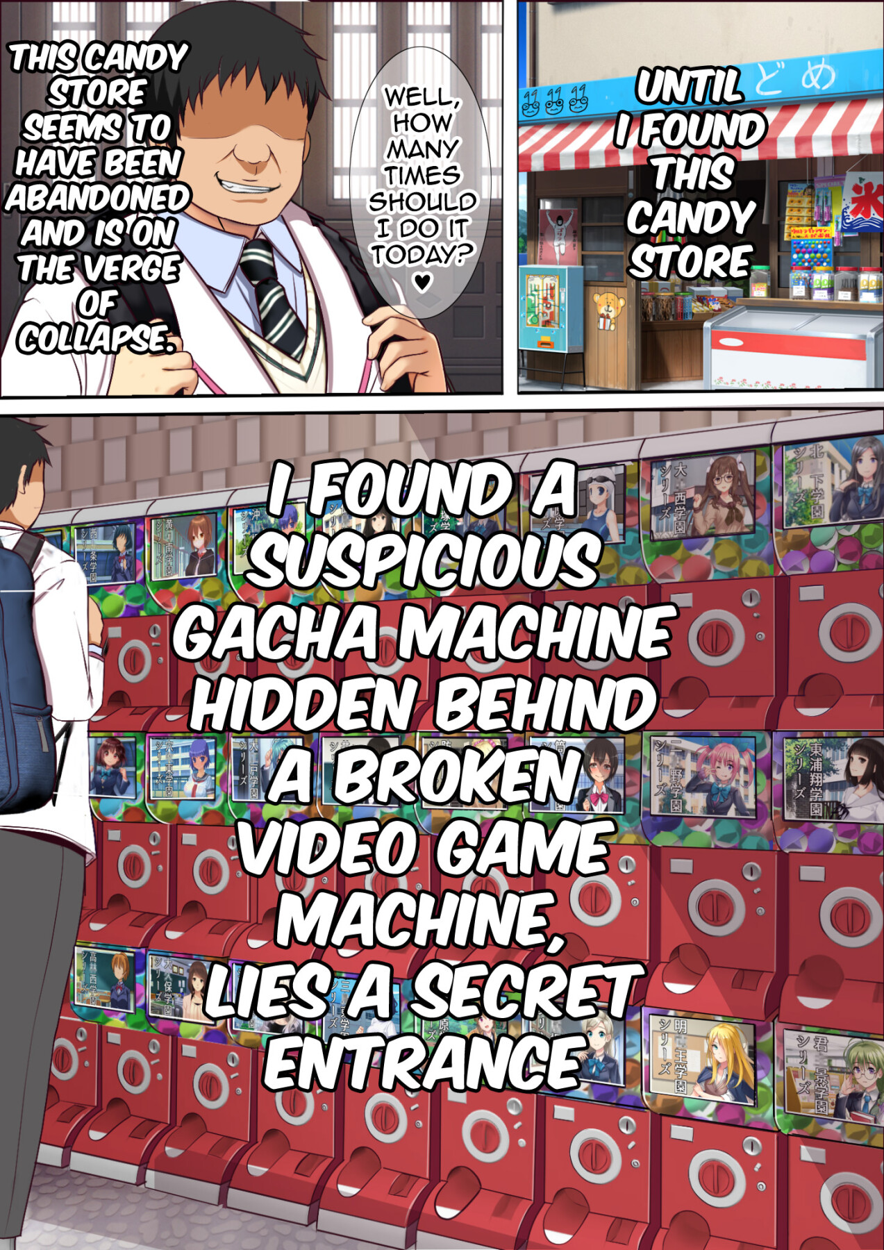 Hentai Manga Comic-A Gacha Machine Was Installed at a Local Candy Store, Where You Can Win a Female Onahole.-Read-3